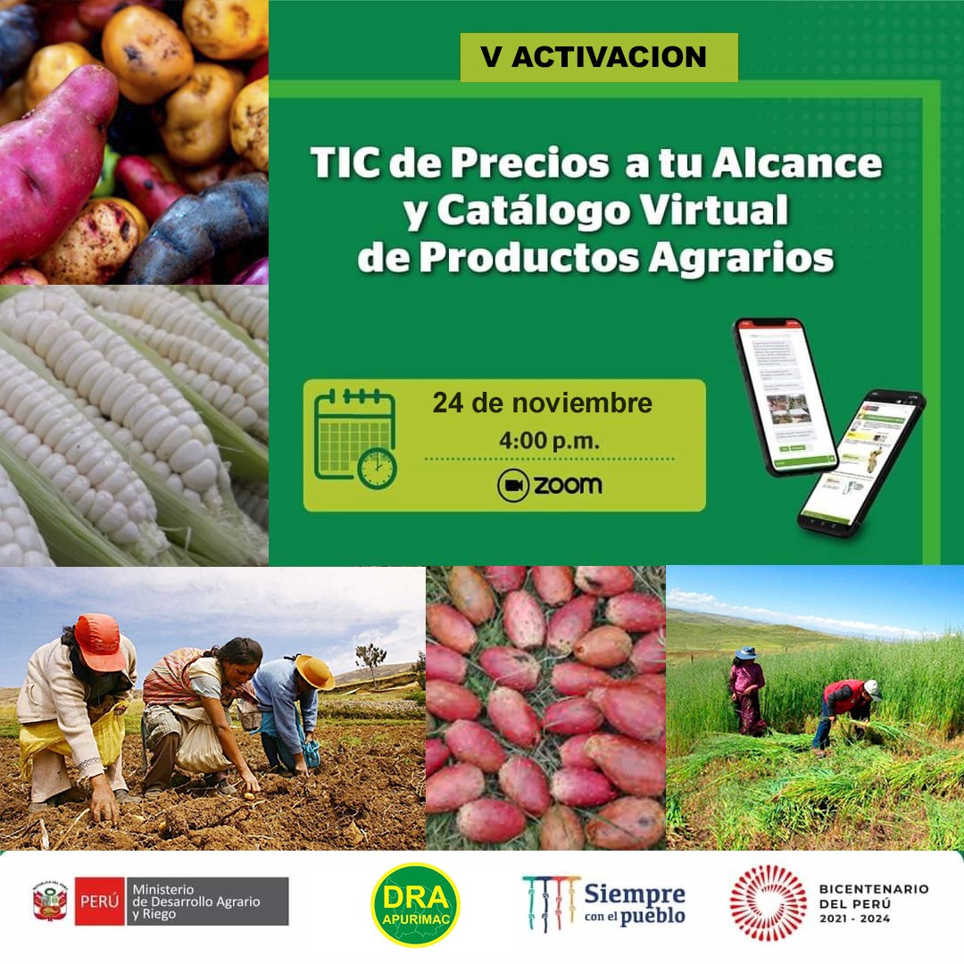TIC de precios a tu alcance y Catálogo virtual de productos agrarios