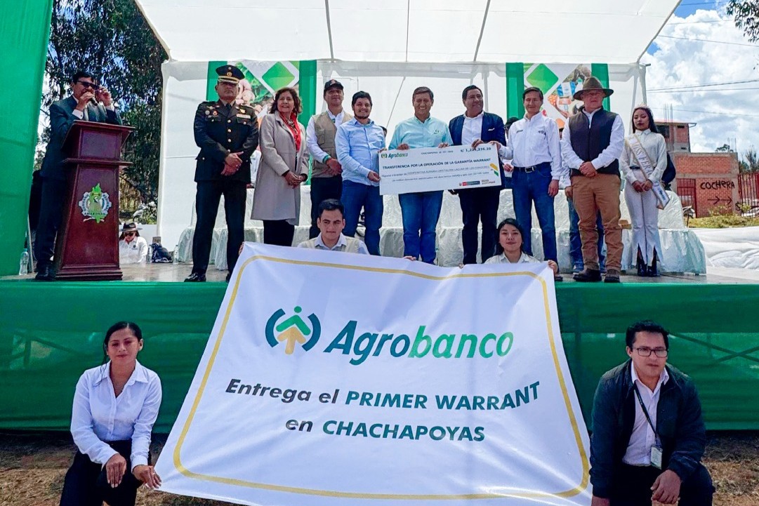 Amazonas: Agrobanco entrega del primer  Warrant, financiado con recursos del FondoAgroPerú