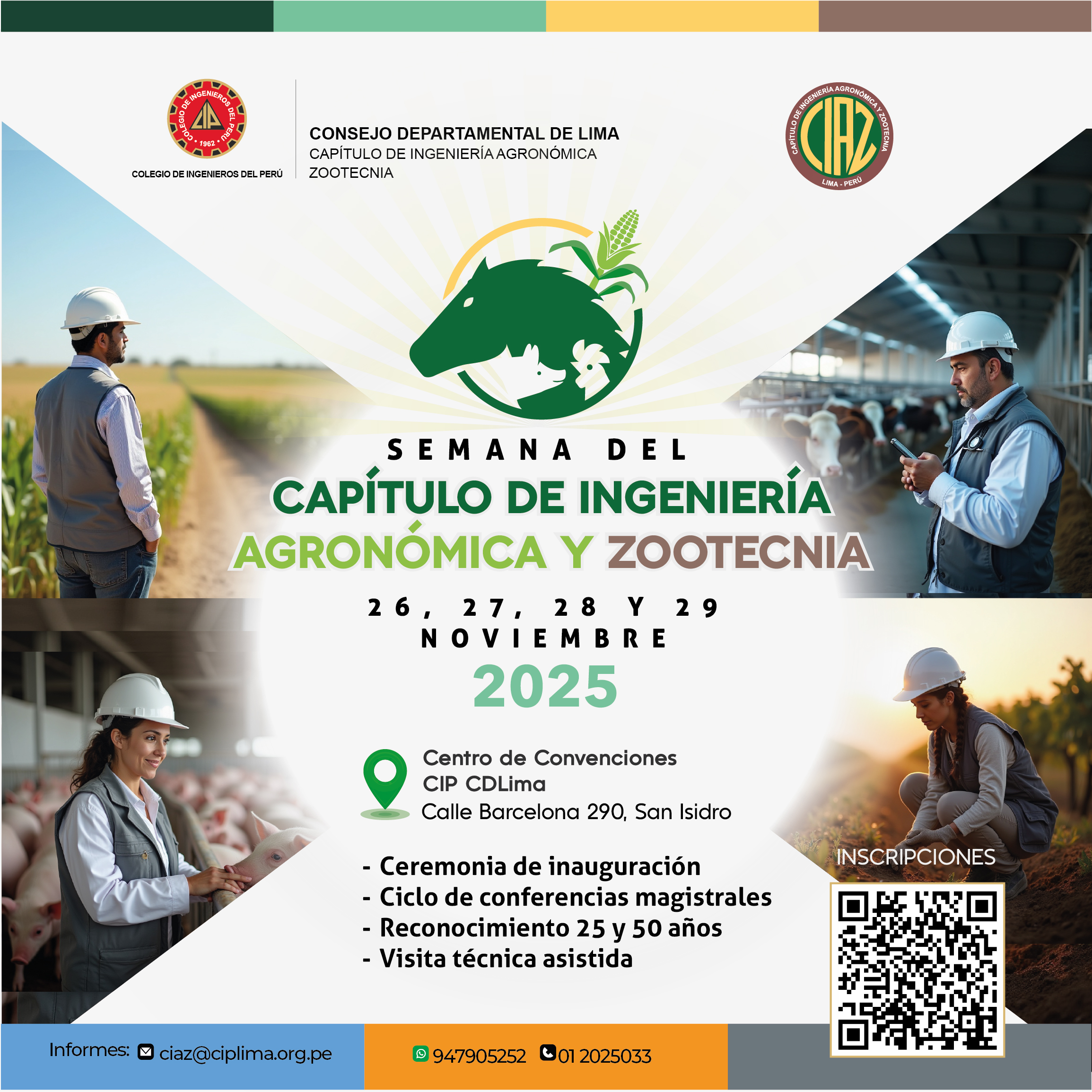 Se alista la Semana del Capítulo de Ingeniería Agrónomica y Zootecnia  – CIAZ/CIP Lima 2025