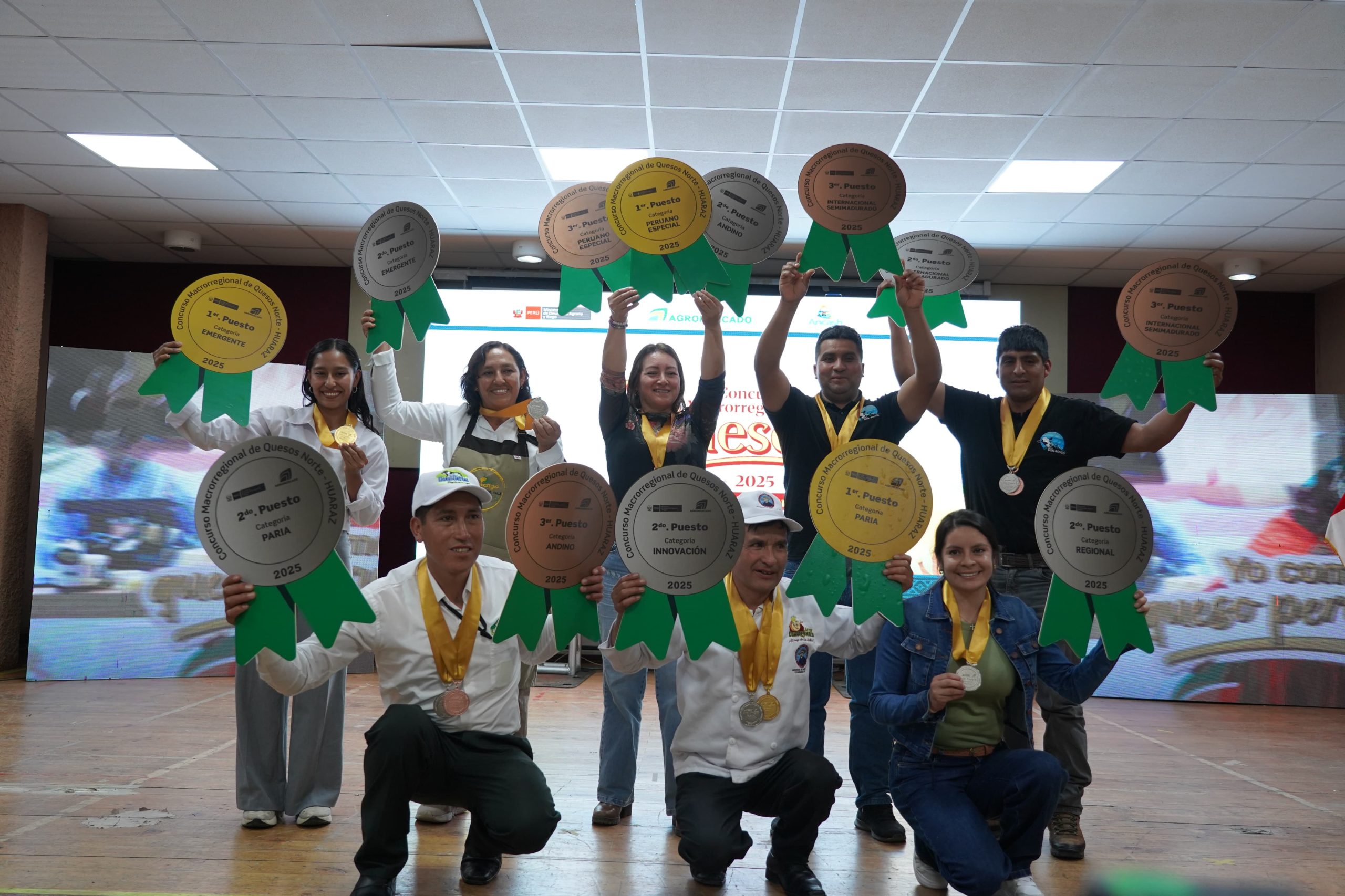 La Libertad y Cajamarca se coronaron en el Concurso Macrorregional de Quesos – Zona Norte Áncash 2025