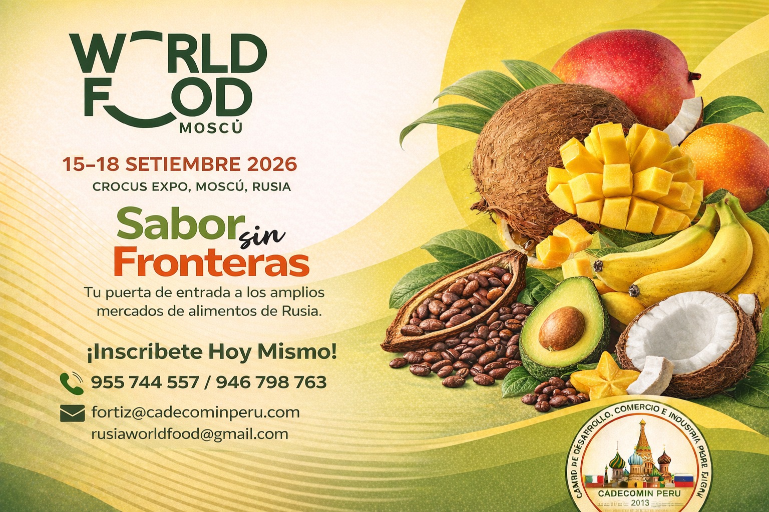 ¡Vamos a la Feria de Alimentos de Moscú, Rusia 2026!