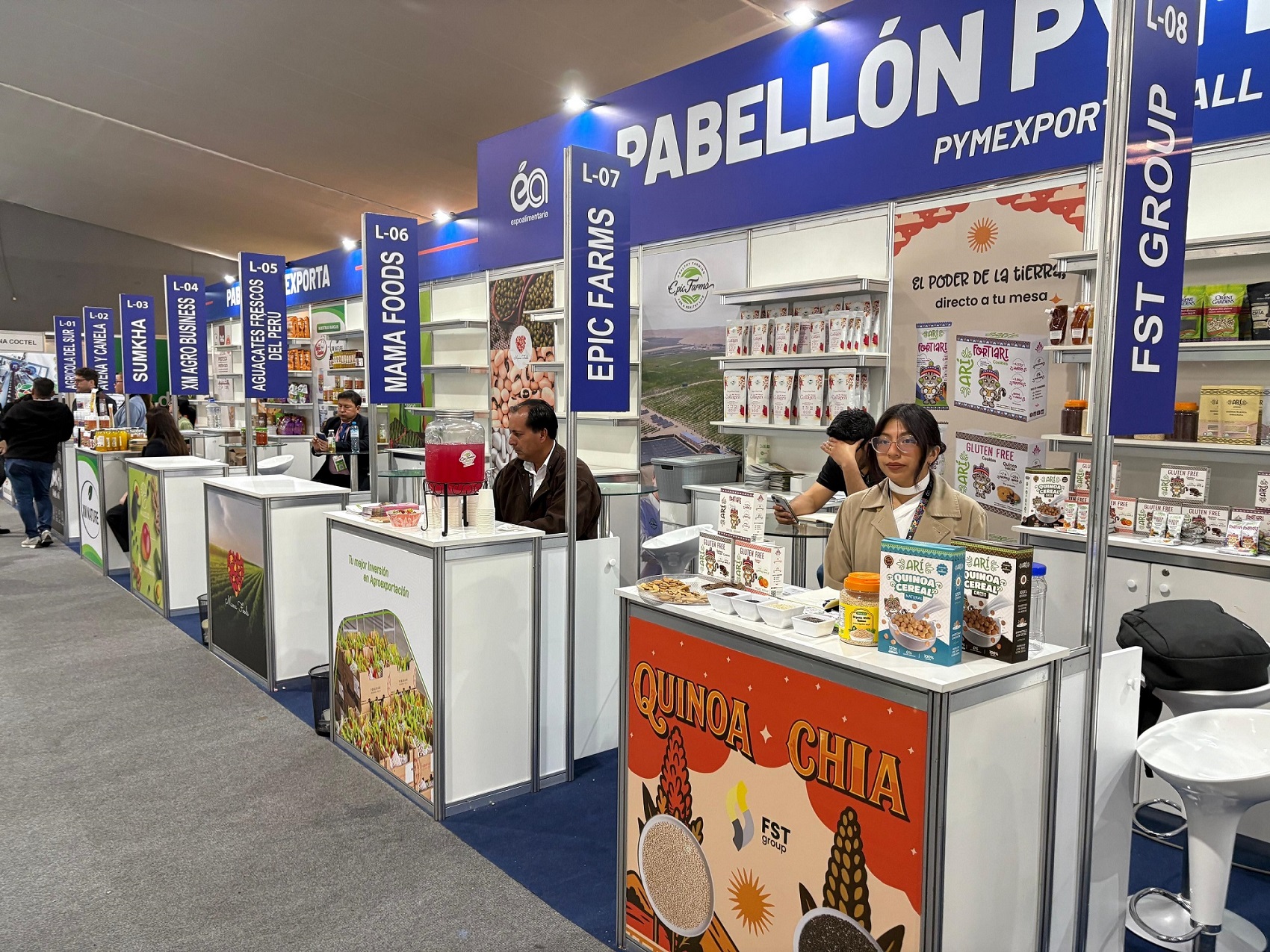 En el pabellón Pymexporta mercados en la  Expoalimentaria 2026