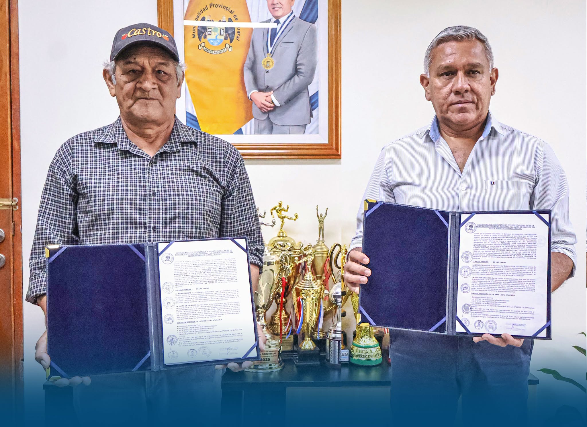 Junta de Usuarios Chancay–Huaral y Municipalidad Provincial de Huaral consolidan alianza estratégica para fortalecer la seguridad hídrica y la gestión del riesgo