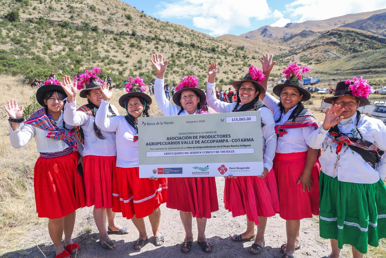 Mujeres productoras de 18 regiones se benefician con financiamiento de casi S/ 10 millones