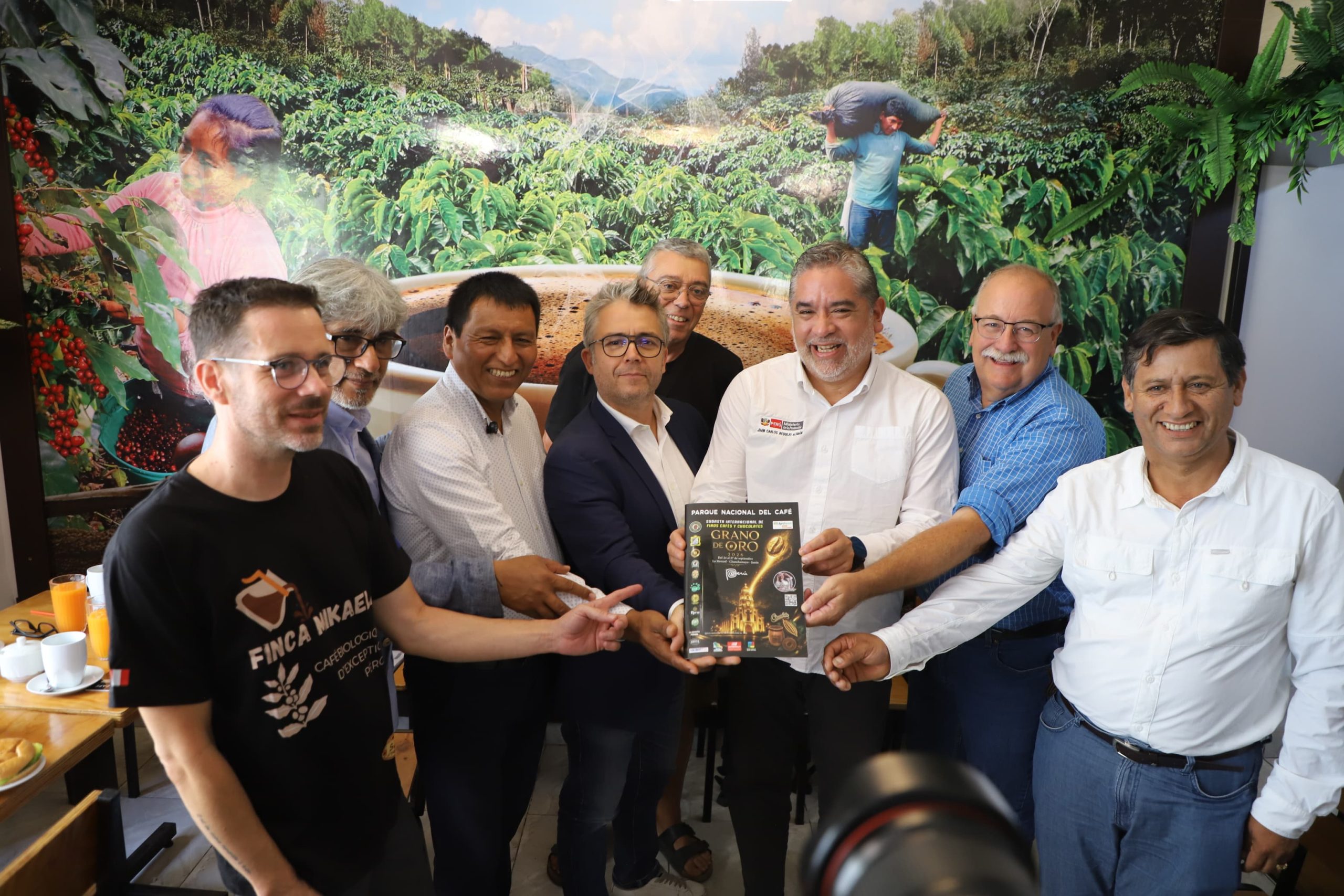 Ministro de la Producción Juan Requejo Alemán visita el Parque Nacional del Café y destaca potencial de los cafés especiales