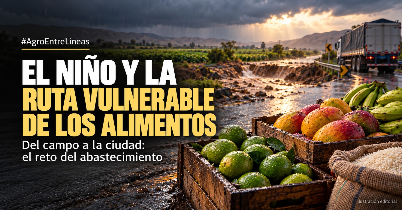#AgroEntreLíneas. El Niño y la Ruta vulnerable de los alimentos